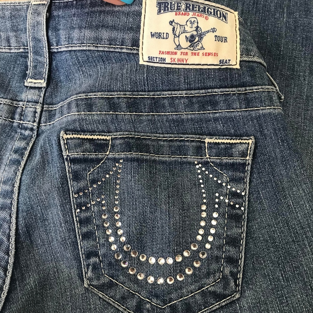 Authentic True Religion Rhinestone Jeans - Picture 4 of 6